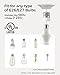 JACKYLED UL-Listed E39 to E26 Adapter, Ceramic Mogul to Medium Base Light Bulb Lamp Socket Converter Porcelain for Antique Floor Lamp, 1-Pack (Not for 3-Way Bulbs)