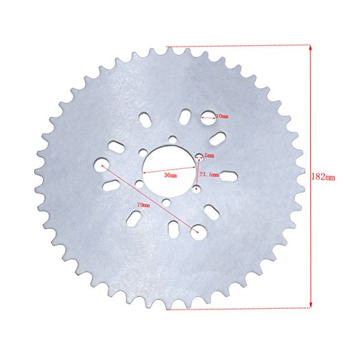 Sthus 44T Wheel Sprocket Fit 415 Chain 49cc 50cc 60cc 66cc 80cc 2 Stroke Engine Motorized Bike