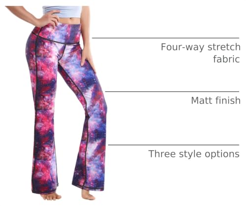 Image of BUBBLELIME 29 inch /31 inch /33 inch /35 inch /37 inch 3 Styles Women's High Waist Bootcut Yoga Pants Basic /Side Pockets Tummy Control Workout Flared