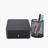 HTPC-Gehäuse Ashata L80 für ITX-Computer, Aluminiumlegierung, Schwarz