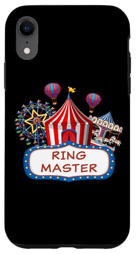 RING MASTER – Colorful Adult & Kids Circus Graphic Design Case for iPhone XR