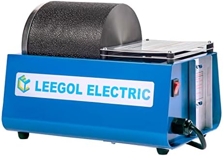 Leegol Electric Rock Tumbler Machine - Single Drum 3LB Rock Polisher (Single Barrel)