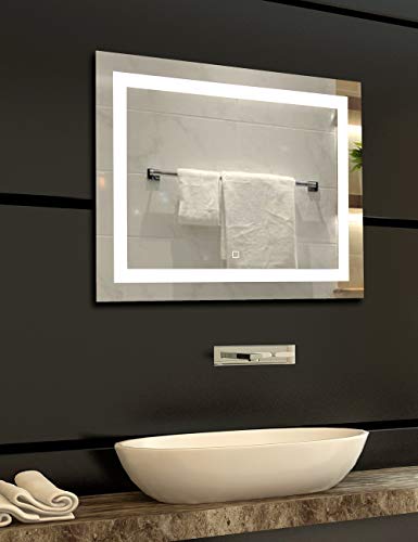 image for PRO MIRROR 36x28 inch Dimmable LED Lighted Bathroom Wall Mounted Vanit