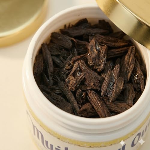Image of Musk Oud BAKHOOR Incense | Authentic Arabic BAKHOOR Incense | 40 GMS JAR | Pack of 1 | Natural Wood Chips Musk Fragrance Woody Blend | Perfect for Pooja