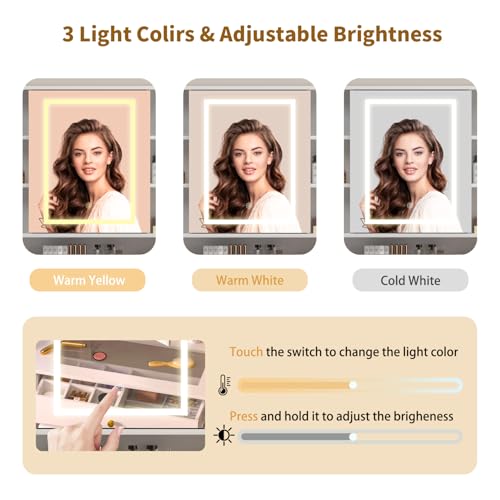 Luxury Makeup Vanity Desk with Lights