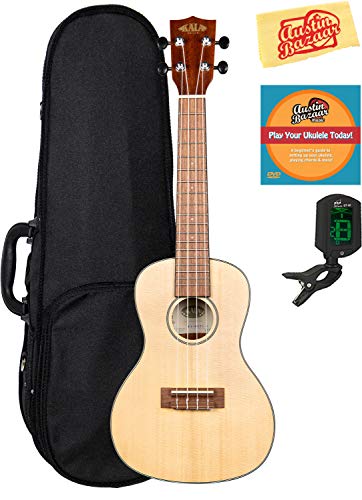 Kala KA-SSTU-C Concert Travel Ukulele Bundle with Hard Case, Clip-On Tuner, Austin Bazaar Instructional DVD, and… - Les Beatles, Paul McCartney, John Lennon, RIngo Starr, George Harrison Kala KA-SSTU-C Concert Travel Ukulele Bundle with Hard Case, Clip-On Tuner, Austin Bazaar Instructional DVD, and…