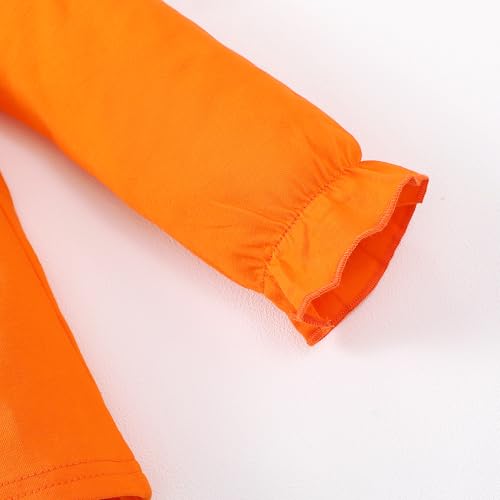 Image of 12M-14Y Toddler Baby Girls Peter Pan Collar Blouse Kids Girl Solid Color Puff Sleeve T-Shirts Casual Tee Tops