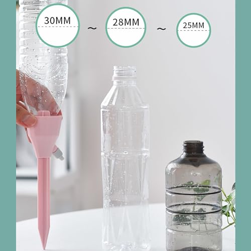 Joyeee Wasserspender für Zimmerpflanzen, 3 Stück Kunststoff Auto-Wasser-Bewässerungssystem für Innen- und Außenbereich, Pflanzen, Blumen, Gemüse, Wasserflussgeschwindigkeit steuerbar