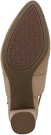 Vionic Roseville Women's Heeled Mule/Clog Dress Shoe Taupe Nubuck - 8.5 Medium | Image 3