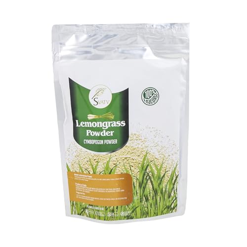 SVATV Lemongrass Powder | Polvo De Litronela | Cymbopogon Citratus | Hierbas Y Especias Naturales | For Cooking, Baking & Preparing Tea | 227 Grams, Half Pound, 8oz