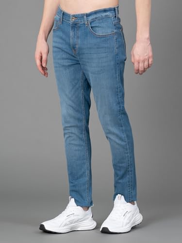 Image of Red Tape Denim Jeans for Men in Medium Blue| Denim Jeans