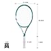 Tennis Rackets for Adults, Pre-Strung 27 Inch Tennis Racquets, Lightweight Tennis Racket Set-2 Player Tennis Racket Set with 3 Balls,2 Grips, 2 Vibration Dampers- Grey and Green