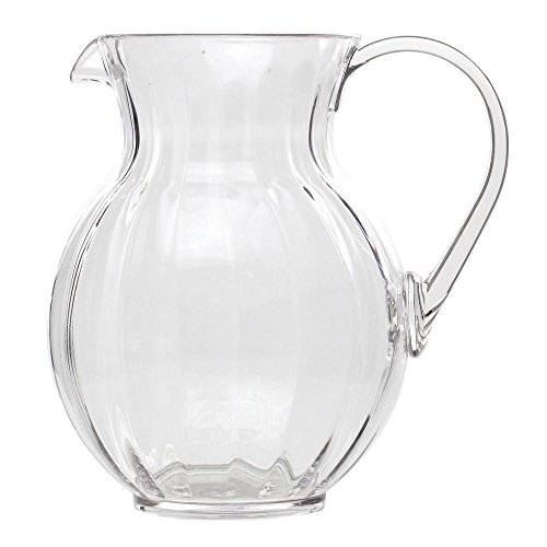 G.E.T. P-4090-PC-CL-EC Shatterproof Plastic Lemonade/Margarita Pitcher, 90 Fluid Ounce, Clear, Set of 1 by GET - Used condition - US$16.86