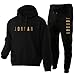Produktbild Trainingsanzug Set HerrenJungen Jordan Sportanzug Hoody Sweatshirt Und SweatpantsComfy 2 Piece Outfit Set Hoodies Und Hosen Black-M