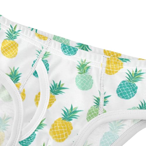 Wusikd Pineapple Cute Yellow Boys' Underwear Cotton Boys Briefs Soft Toddler Underwear 2T4
