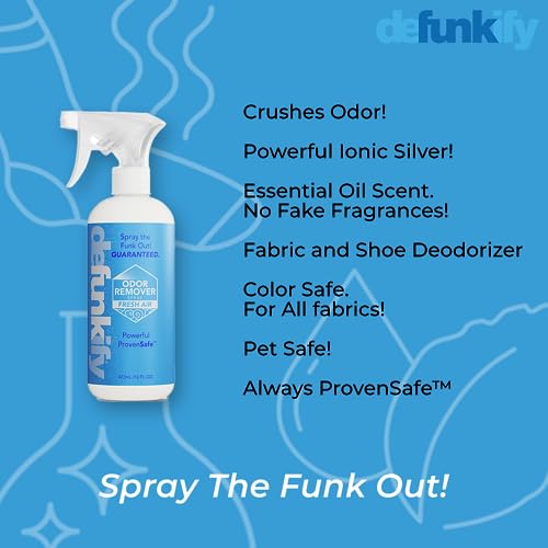 Defunkify Odor Remover Spray | Air Fresheners for Home, Shoe Deodorizer, Pet Pooph Odor Eliminator |