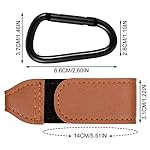 tao pipe 2 Stück Lederoptik Kinderwagen Haken,Kinderwagenhaken für Wickeltaschen, Anhänger für Kinderwagen in Universeller Passform,Kinderwagen Haken Taschenhaken