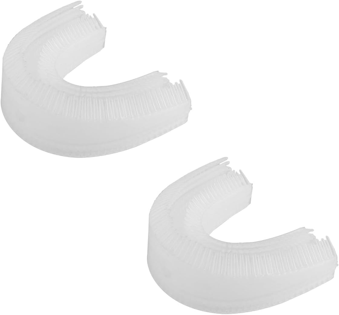 Flexible Silicone U-Shaped Toothbrush Heads Replacement for Electric Toothbrushes, Portable, Easy to Clean and Install