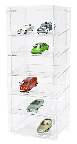 SORA 1:43 Torretta espositiva per modellini auto con pannello posteriore trasparente