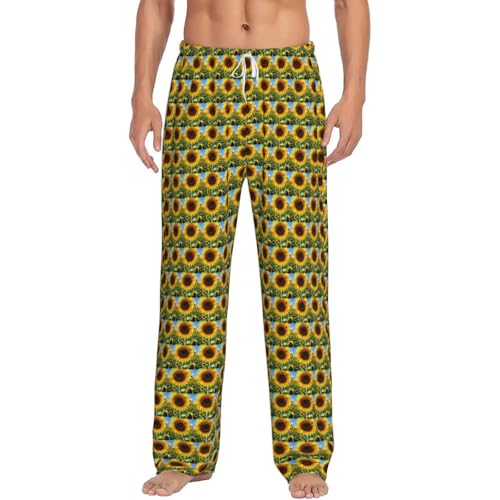 Bas de pyjama homme jaune contre la chaleur nocturne estivale