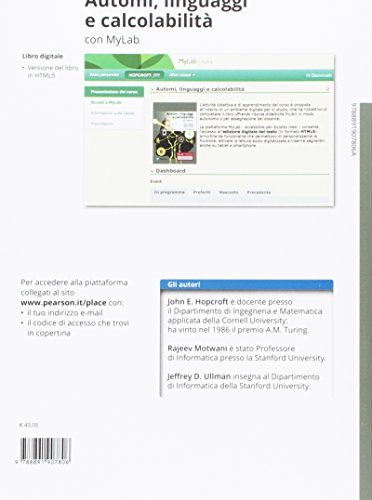 Automi, Linguaggi E Calcolabilità. Ediz. Mylab. Con Contenuto Digitale Per Download E Accesso Online - 2