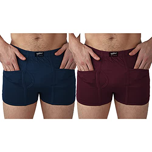 white rose Elite Action IE Men's Pocket Trunks (Pack of 2)-picture-22