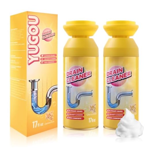 Yugou Drain Cleaner, Foaming drain cleaner, Sink Drain Cleaner and deodorizer for Kitchen Sinks, Shower Drains, Tubs (Floral, 2pcs)
