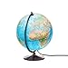 Replogle Illuminated World Globe with Stand, 12 Inch diamteter light up globe with 3-D Raised Relief Texture. Perfect for Children And Kid's Classroom and home Decor, Made In USA