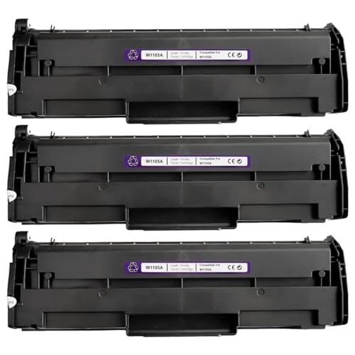 kit 3 Toner Compatível P/ Hp w105a W1105a 107a 107w 135a - Com Chip
