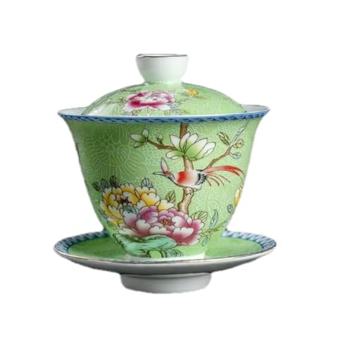 手?蓋碗手蓋碗茶杯蓋碗中国茶器セット,茶碗,大蓋碗 290mlお茶に最適 おしゃれ ギフト 誕生日 結婚式 お祝い プレゼントセラミック蓋椀 事務所 旅行用 携帯用茶器 アウトドア キャンプ用品 湯のみカップ 紅茶泡茶杯盖碗 お茶 茶器 ミニ急須(G 21