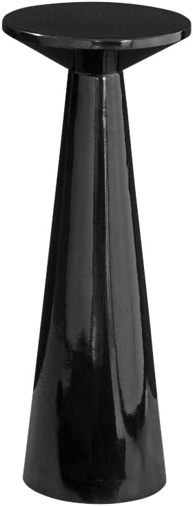 Bassett Mirror CompanyYorick Scatter Table in High Gloss Black Metal