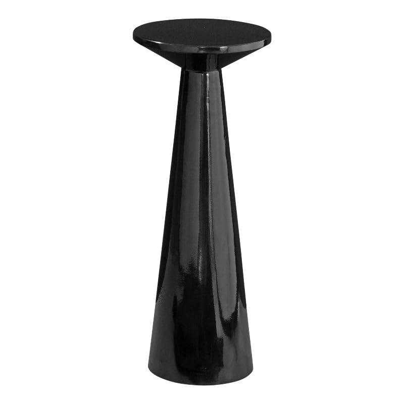 Bassett Mirror CompanyYorick Scatter Table in High Gloss Black Metal