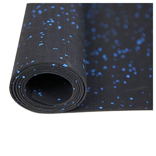 RevTime Treadmill Mat 6.5'x3' (78"x36")Heavy Duty Fitness Equipment Rubber Mat Black