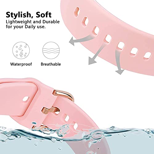 Vicrior Bands Compatible With 22Mm Fossil Gen 5 Julianna (2019 Release) Women's Smart Watch, Soft Silicone Fadeless Pattern Printed Floral Replacement Band For Fossil Gen 5 Carlyle. #TOP3