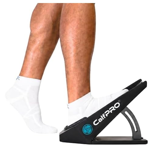 CalfPro Deep Calf Stretcher - Slant Board Stretching for Plantar Fasciitis & Achilles Tendonitis, Feet Mobility & Heel Pain Relief, Incline Wedge for Strained Ankle - Foot Rocker Stretch Replacement