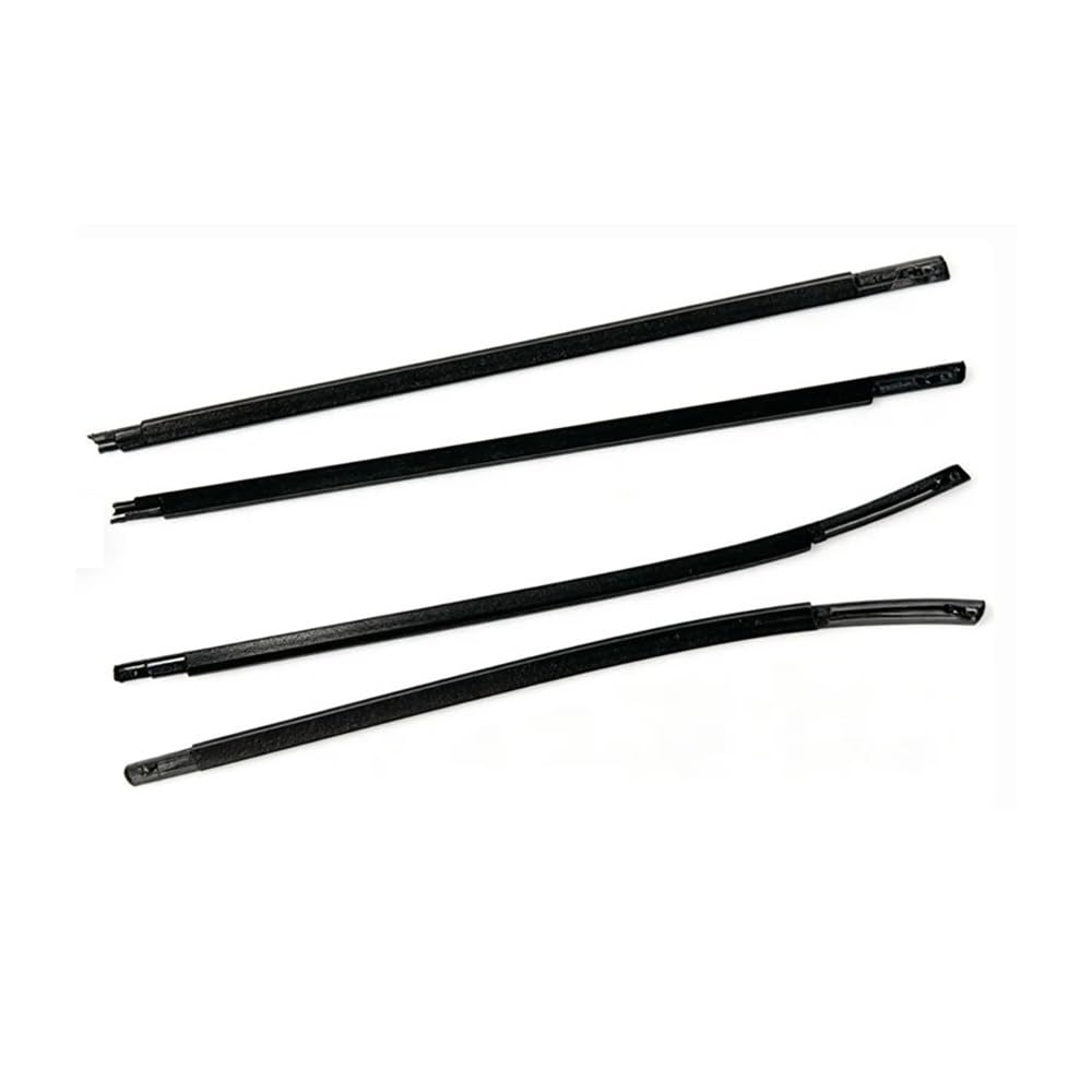 Car Seal Strip Chrome/Black 4Pcs Window Rubber Trim for Hyundai for IX35 for Tucson LM 2nd 2010-2015 Weatherstrip Seal Strips 82210-2S000(Black)