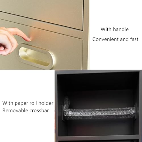 Nizer peu encombrant étagère de salle de bain grise en acier inoxydable durable