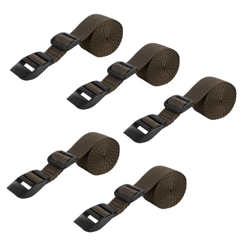 Danoib 5 Pcs Trail Camera Straps 59 Game Tree Mounting Strap Nylon Fibre Straps for Hunting Camera Sleeping Bag (Green)