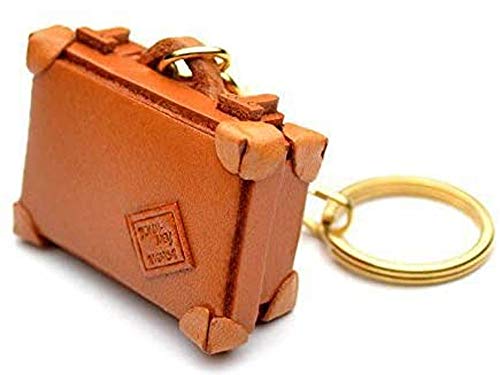 Porte-clés cuir VANCA CRAFT souvenir de voyage style rétro