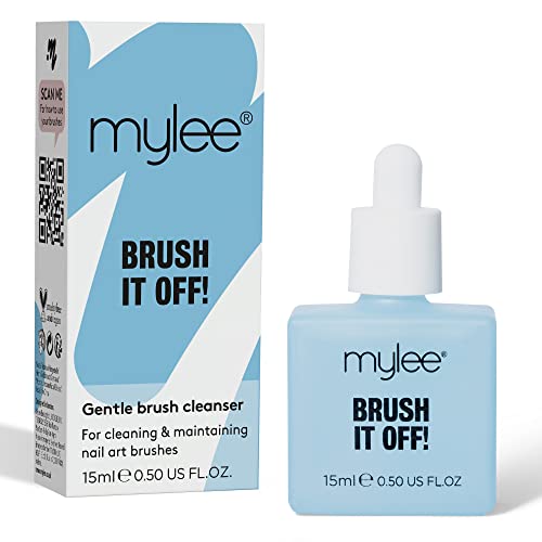MYLEE Brush It Off Nettoyant Professionnel pour Pinceaux Nail Art Gel – Vegan, Transparent et Sans Alcool