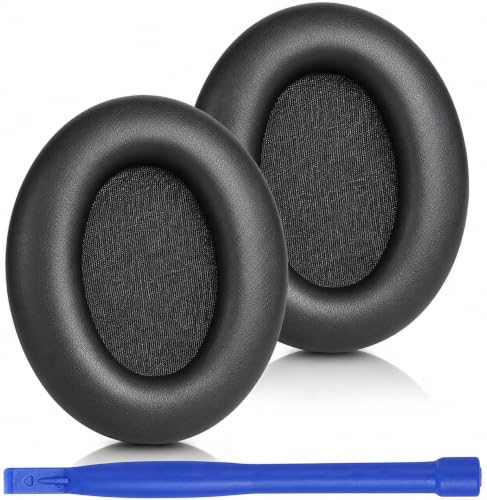 Image of MIZI Replacement Ear Pads Compatible with Sony WH-XB900N, WH-CH710N, WH-CH720N, WH-RF400 & MDR-RF895RK Headphones, Soft Protein Leather Ear Cushions with High-Density Memory Foam, Isolation, Black