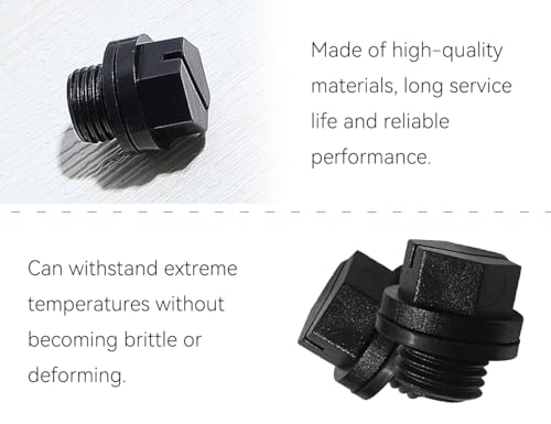 AOYEGIC 6 Stück Pool Ablassschraube,Teile Für Poolpumpen,Ablassstopfen,Rohrstopfen,Pool Pump Parts,Pipe Plug mit Dichtungen,Kompatibel mit Hayward Spx1700fg Pool Ablassschraube(Schwarz)