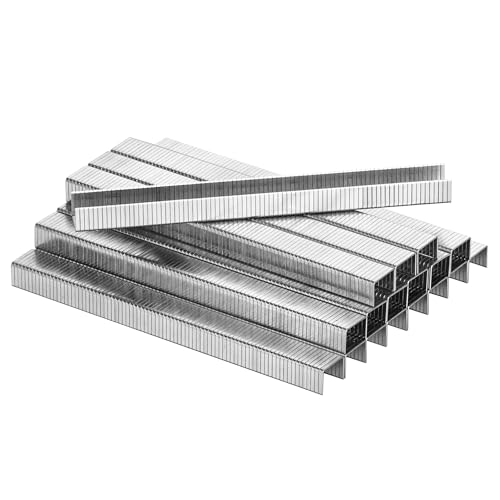 meite Agrafes 140/8 mm, Galvanisées Agrafes Type G T50-1 512 pièces, Couronne 10,5 mm, Heavy Duty Agrafes pour Agrafeuse G 140, Idéales pour Bricolage, Bois...