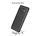 JETech Slim Fit Case for Samsung Galaxy S8, Thin Phone Cover with Shock-Absorption and Carbon Fiber Design (Black)