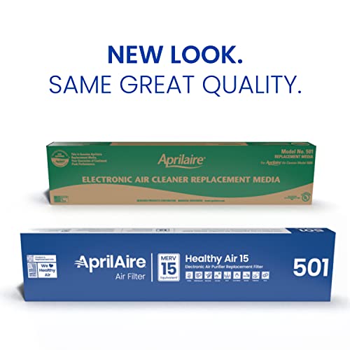 AprilAire 501 Replacement Filter for AprilAire 5000 Whole-House Air Purifier - MERV 15 Equivalent, 16x25x6 Air Filter (Pack of 10)