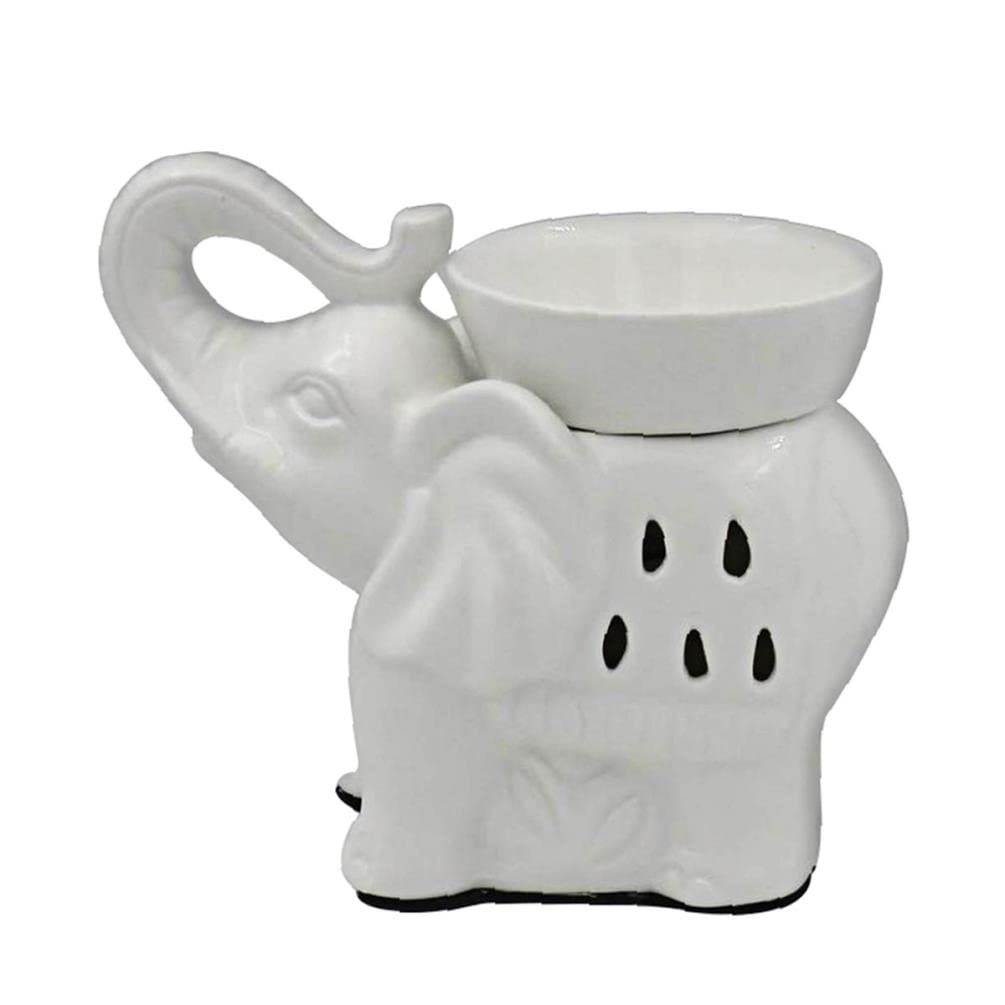 Ceramic Desire Aroma Warmer | White Elephant form | 1 Pc
