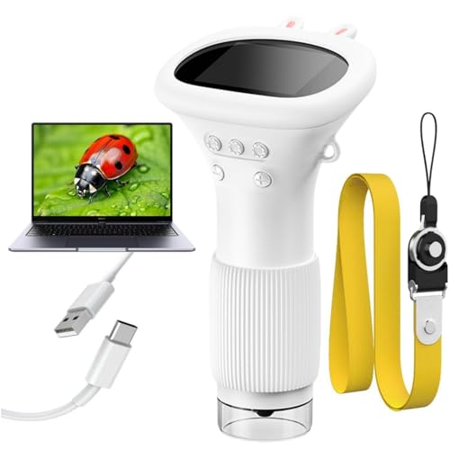 Lemoni Explorer - Digitaler Mikroskop Digitales Mikroskop für Kinder, 2,0\'\' IPS-Bildschirm, USB Mikroskop mit LED-Lichtern, ideal für PC-Anschluss und Outdoor-Nutzung ab 3 Jahren Lemoni Explorer - Digitaler Mikroskop Digitales Mikroskop für Kinder, 2,0\'\' IPS-Bildschirm, USB Mikroskop mit LED-Lichtern, ideal für PC-Anschluss und Outdoor-Nutzung ab 3 Jahren