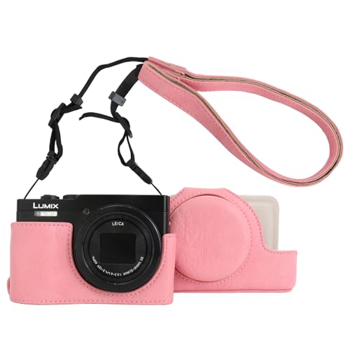 Funda de cámara Rieibi ZS99 en cuero PU para Panasonic Lumix DC-ZS99