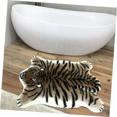Tapis tigre doux Cabilock tapis de salon moderne et antidérapant pour chambre et balcon chic