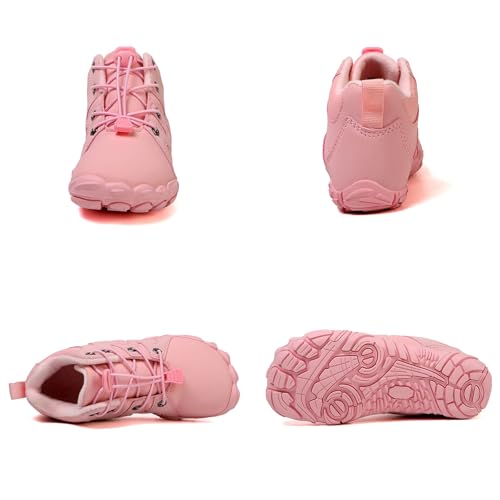 Kids Winter Barefoot Shoes with Warm Lining – Toddler Children Zero Drop Hiking Boots, Waterproof Non-Slip Wide Toe Sneakers for Outdoor Walking2